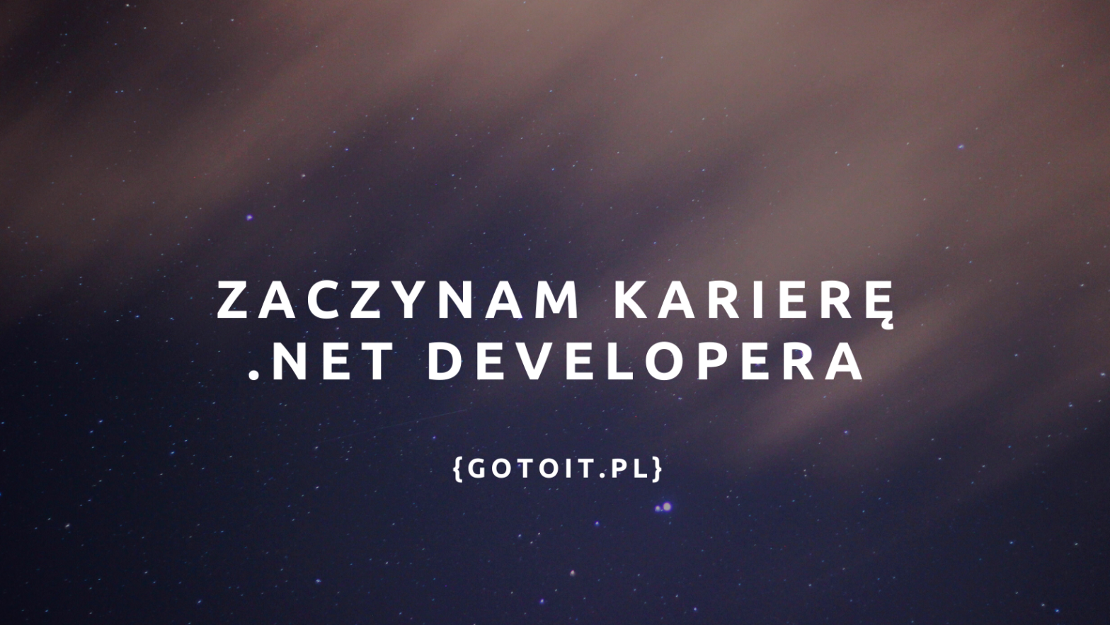 Program Edukacyjny: Zaczynam Karierę .NET Developera